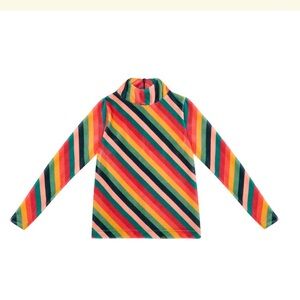 On A Roll Top, Multi-Stripe | The Middle Daughter | Size 9-10 yrs